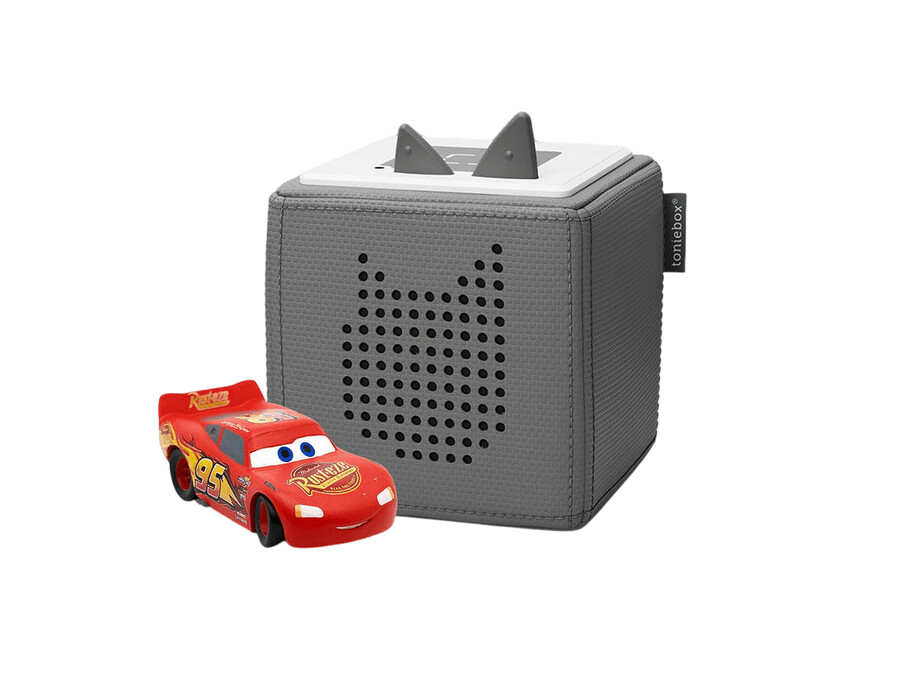 disney pixar cars toniebox 1 zestaw startowy - szary