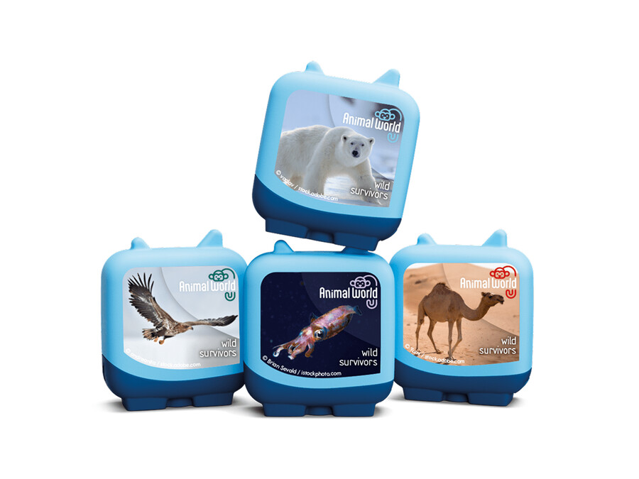 animal world wild survivors clever tonies - 4 sztuki