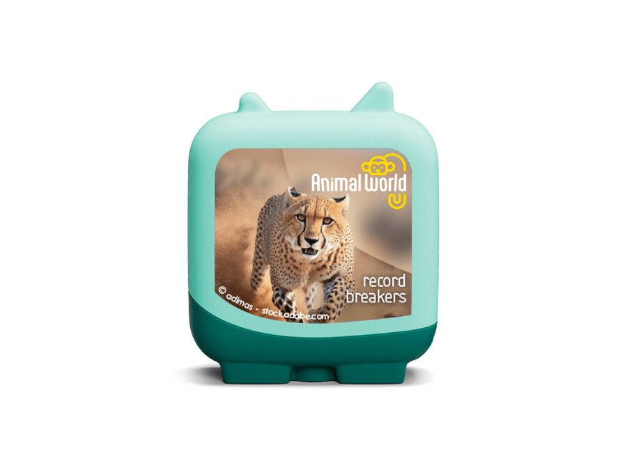 animal world cheetah i blue whale clever tonies - 2 sztuki