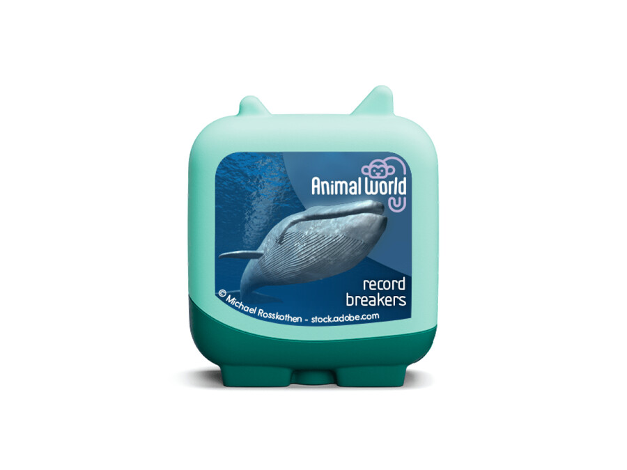 animal world cheetah i blue whale clever tonies - 2 sztuki