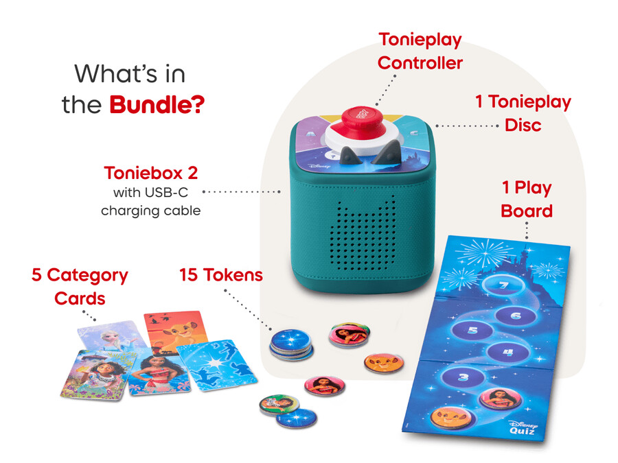 pakiet gier disney toniebox 2 – tropical teal